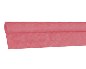 1 Rolle Damasttischdecke Tischtuch aus Papier 1,20m x  8m rosa