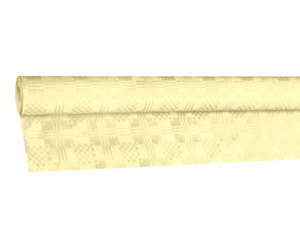 1 Rolle Damasttischdecke Tischtuch aus Papier 1,20m x  8m champagner