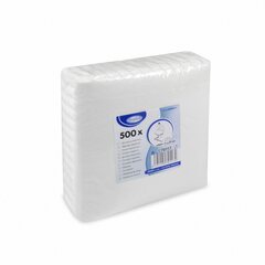 Preview: 1000x Dessertdeckchen Untersetzter Tischdeko 17 x 17 cm Tissue-Deckchen weiß