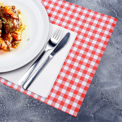 Preview: 1000x Tischset Platzset aus Kraftpapier 40 x 30 cm Karo rot