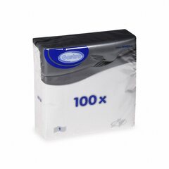 Preview: 100x Servietten Prägeservietten 1-lagig 30 x 30 cm weiß gute Qualität