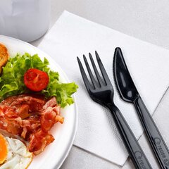 Preview: 500x Servietten Prägeservietten 1-lagig 33 x 33 cm weiß