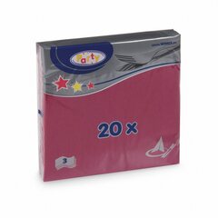 Preview: 1000x Servietten 33 x 33 cm 1/4-Falz 3-lagig bordeaux