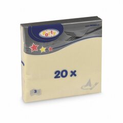 Preview: 1000x Servietten 33 x 33 cm 1/4-Falz 3-lagig champagner