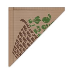 Spitztüten braun gefädelt 31x31cm 750gr. bedruckt 