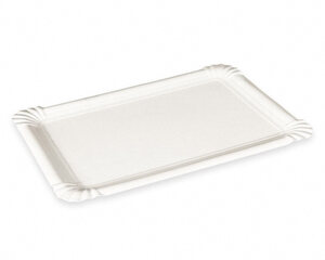 5000x BIONATURE Pappteller aus Frischfaser 20 x 13 cm fettdicht weiß