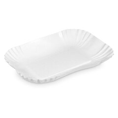 2500x BIONATURE Pappschalen aus Frischfaser 17,5 x 13 x 3 cm fettdicht weiß