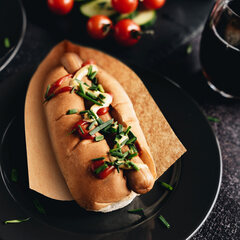 Preview: 500x Papierbeutel braun ohne Druck für Hotdogs 19 x 10 cm