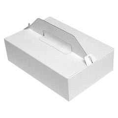 50x Tragebox für Tortenstücke und Kuchenstücke 27x18x8cm weiß
