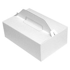 10x Tragebox für Tortenstücke und Kuchenstücke 27x18x10cm weiß