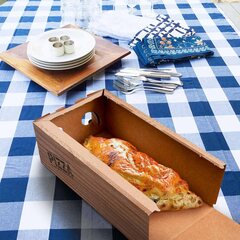 Preview: 100x Pizzakarton CALZONE mit neutralem Motiv 30 x 16 x 10 cm