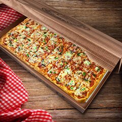 Preview: 50x Pizzakarton aus Mikrowellpappe mit neutralem Motiv 60 x 40 x 5 cm
