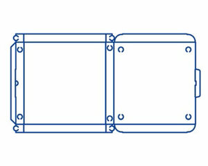 Preview: 100x Pizzakarton aus Mikrowellpappe mit neutralem Motiv 50 x 50 x 5 cm