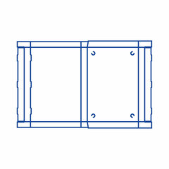 Preview: 50x Pizzakarton aus Mikrowellpappe mit neutralem Motiv 60 x 40 x 5 cm