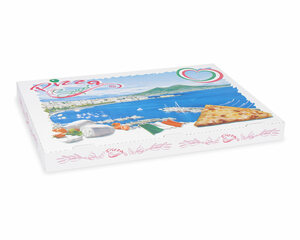 50x Pizzakarton aus Mikrowellpappe mit neutralem Motiv 60 x 40 x 5 cm