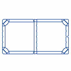 Preview: 100x Pizzakarton -extra stark- weiß 32 x 32 x 3 cm