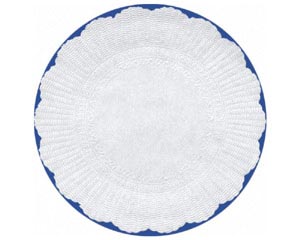 Plattenpapiere rund weiß Ø 21 cm 