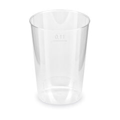 40x Trinkglas Verkostungsglas Trinkbecher Probierglas klar Eichstrich 100ml