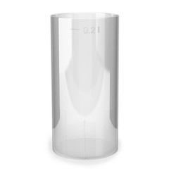 10x Einweg-Long Drink Glas 200ml mit Eichstrichen PS transparent glasklar