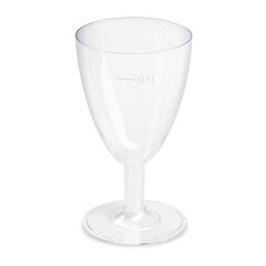 12x Einweg-Weinglas 100ml  PS 2 tlg. Ausführung transparent glasklar 