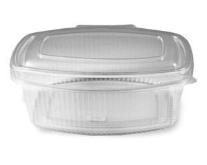 Feinkostbecher klar mit angehängtem Deckel 2000 ml PP 