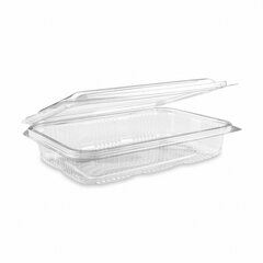 Rechteckschale Aufbewahrungsbox klar mit Deckel 800 ml PET 