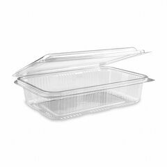 Rechteckschale Aufbewahrungsbox klar mit Deckel 1000 ml PET 