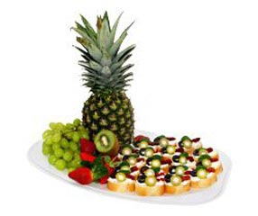 Preview: 100x Servierteller Party-Platte oval weiß  35 x 24,7 Größe M