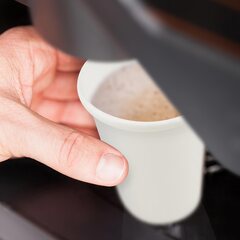 Preview: Automatenbecher Heißgetränke to go Pappbecher weiß 180 ml Ø 70 mm 