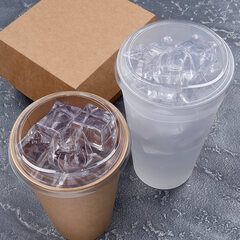 Preview: 200x Deckel mit Trinköffnung für Becher mit Ø90mm klar