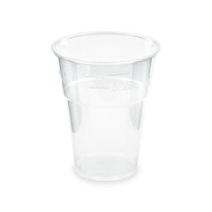 BIO Trinkbecher klar 300 ml 0,3 l Eichstrich Biokunststoff PLA ø 84mm 