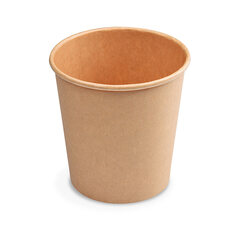 50x Heiß- und Kaltgetränkebecher Pappbecher braun 80 ml 110 ml 'XS' Ø 62mm