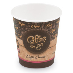 50x Kaffeebecher S 'Coffee To Go' Caffe Crema Americano Lungo 150ml 200ml