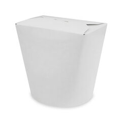 50x Food Box Take Away Box  80x73x100mm 500ml aus Vollpappe beschichtet weiß