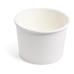 50x Papierbecher Feinkostbecher Eisbecher rund weiß 500 ml Ø 11,5 cm