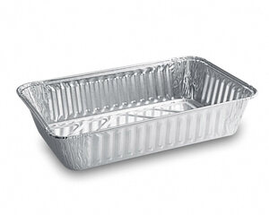 1000x Alu-Pasta Schale Lasagne-Form Auflaufform eckig 800ml 203x135x40mm