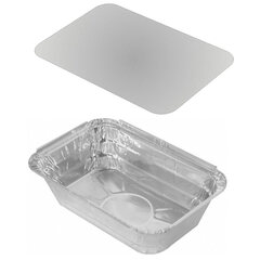 10x Alu-Pastaschale Servierschale eckig 935ml inklusive Deckel