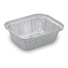 1000x Alu-Servierschalen Aluschale Menüschale Grillschale 250ml 129x103x34mm