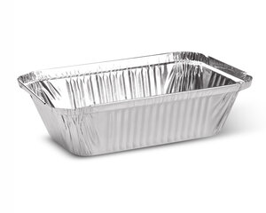 1000x Aluschale Menüschale für Pastagerichte 660ml 186x137x49mm