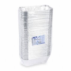 Preview: 100x Alu-Servierschale Aluschale Menüschale Grillschale 1500ml 252x132x70mm