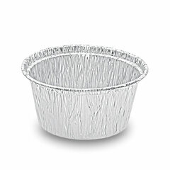 1000x ALU Grill- Back- und Servierschale rund 110 ml 80x36mm