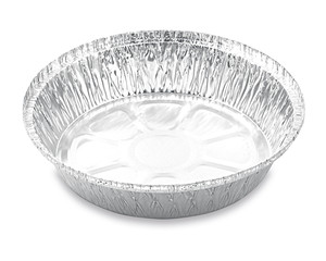 100x Aluschalen Backform Auflaufform rund 1000 ml stehender Rand Ø208 x 49mm