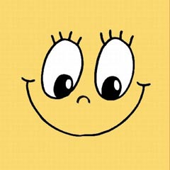 20x Party-Servietten 3-lagig 33 x 33 cm bunt - Design "SMILEY"