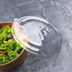 Preview: 50x Deckel transparent Ø150mm aus rPET für Salatschalen Feinkostschalen