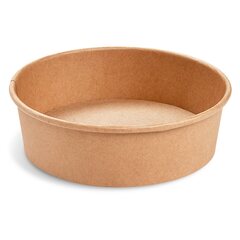 50x Salatschalen Feinkostschalen braun aus Pappe mit PE beschichtet 500ml Ø150mm