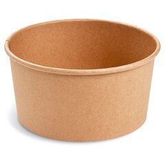 600x Salatschalen Feinkostschalen braun aus Pappe mit PE beschichtet 1000ml Ø150mm