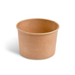 Papierbecher Feinkostbecher Eisbecher rund braun 475 ml Ø 11cm 