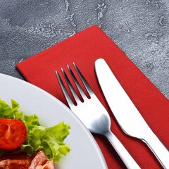 Preview: 250x Servietten 33 x 33 cm 1/8 -Kopffalz 2-lagig rot