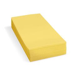 250x Servietten 33 x 33 cm 1/8 -Kopffalz 2-lagig gelb