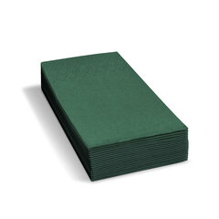 250x Servietten 33 x 33 cm 1/8 -Kopffalz 2-lagig dunkelgrün